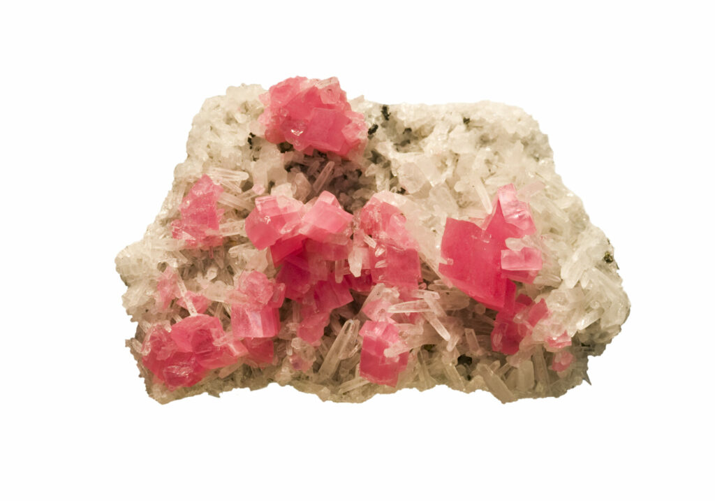 pink rhodocrosite crystal