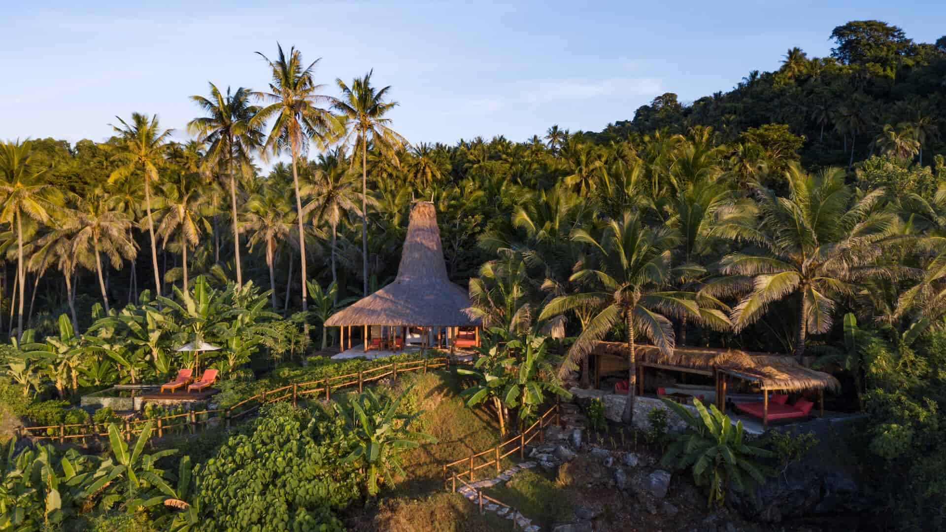 Thatched house on Sumba island in Indonesia