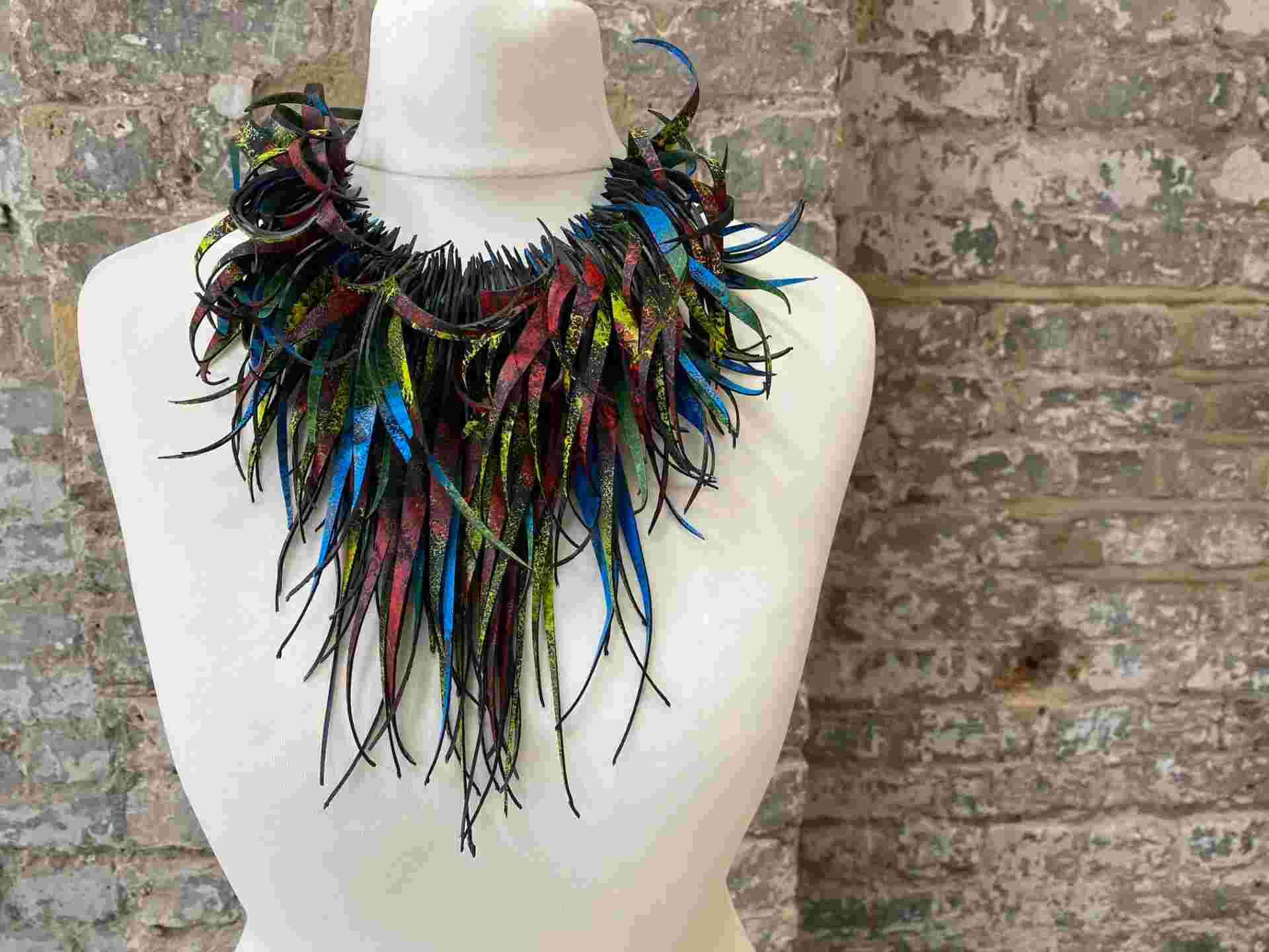 Trash Couture! Designer Jewellery Made From Scrap Car Tyres and Bike Inner Tubes