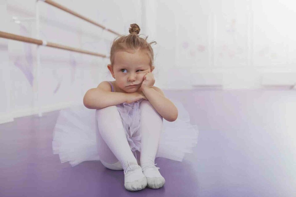 ballerina child with burn out