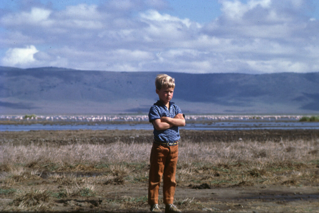 Will aged five in Kenya while his parents were filming Born Free