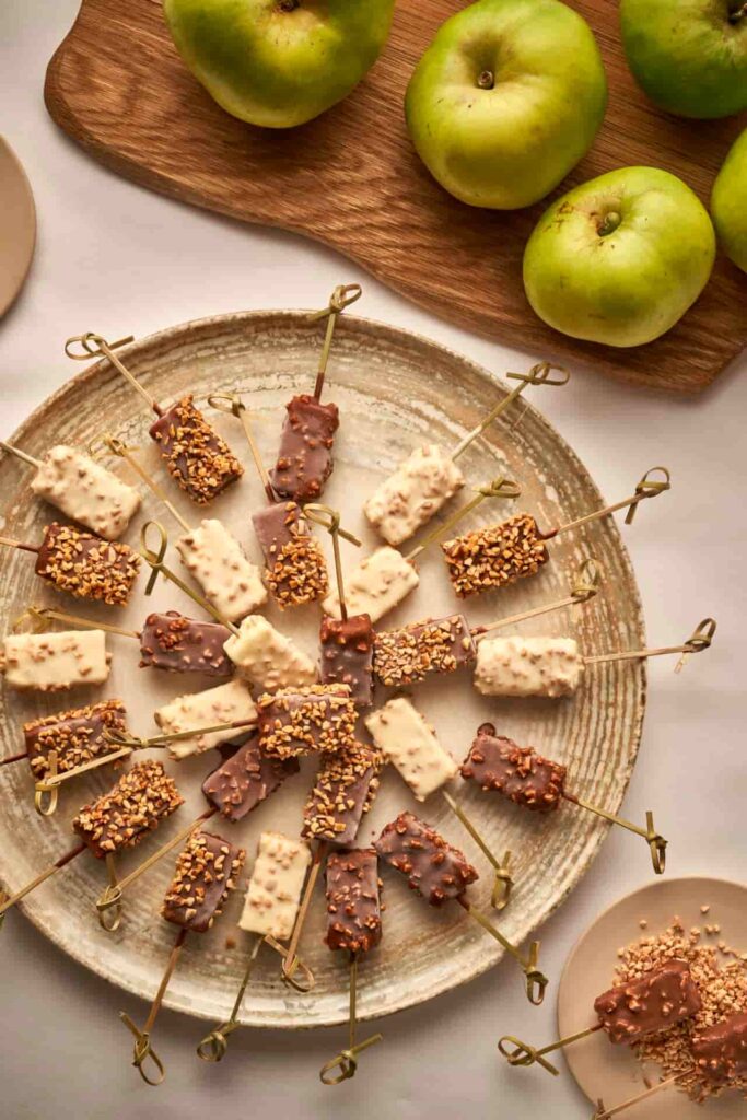 bramley apple and salted caramel mini ice creams