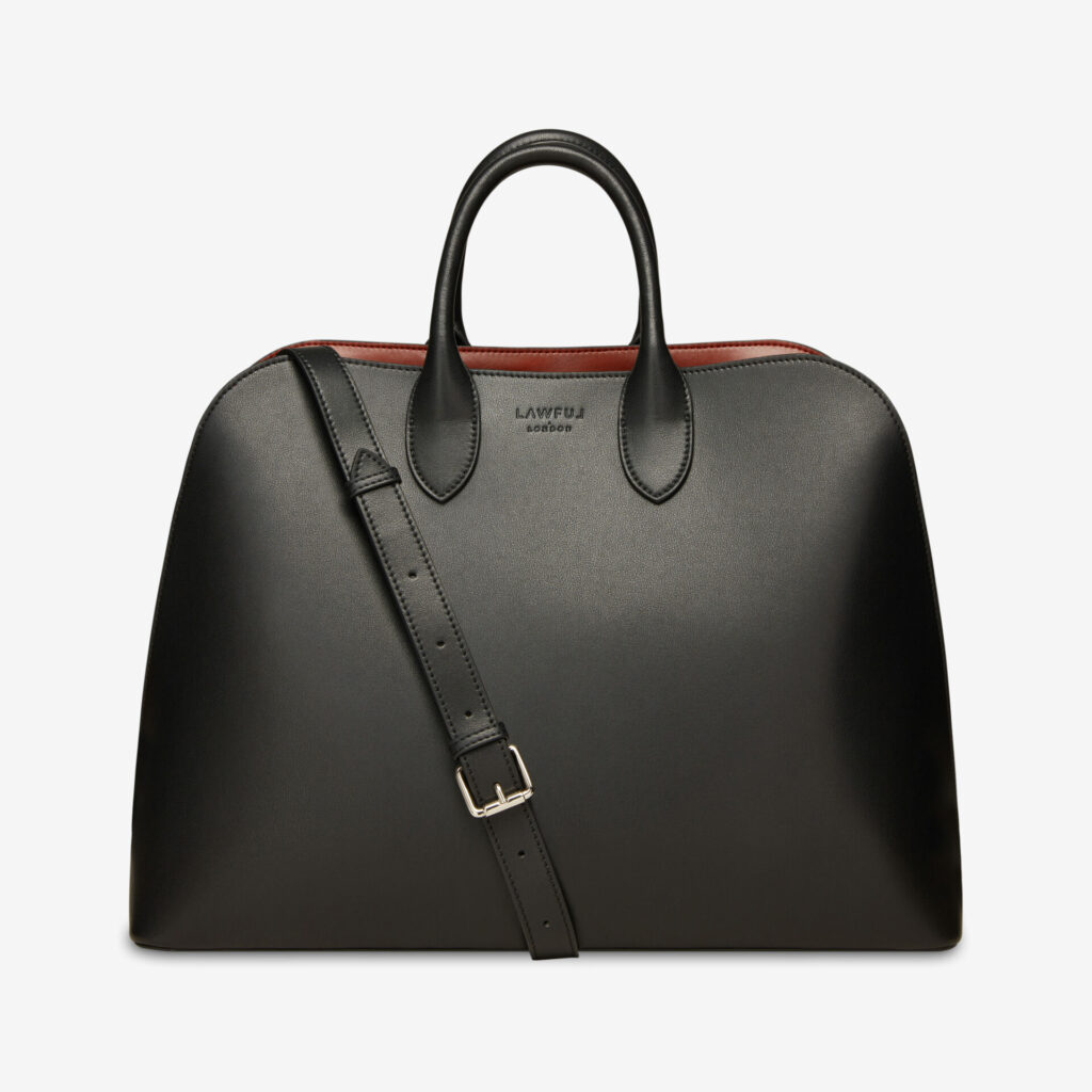 Black tote handbag 