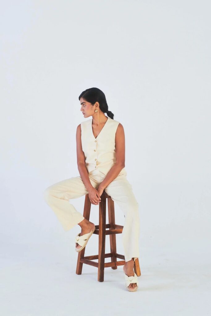 lady on stool 