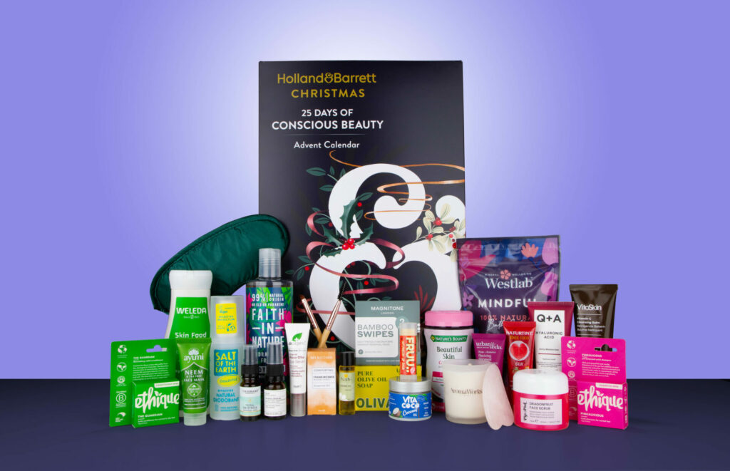 Holland & Barrett 25 Days of Christmas conscious beauty calendar 