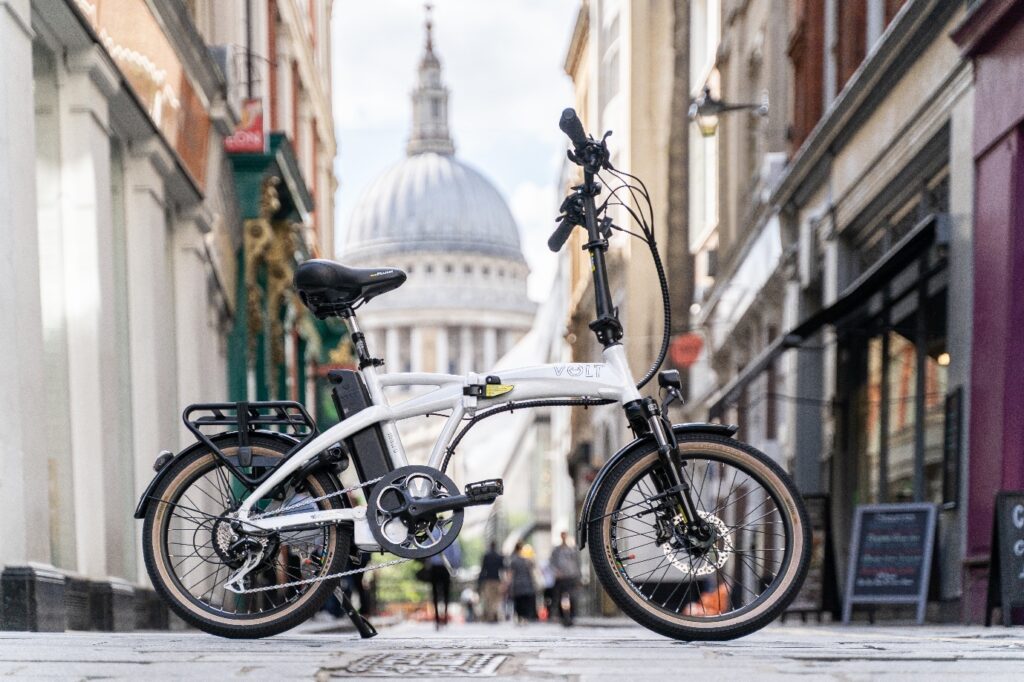 Volt E-bike in a street in Rome, Italy