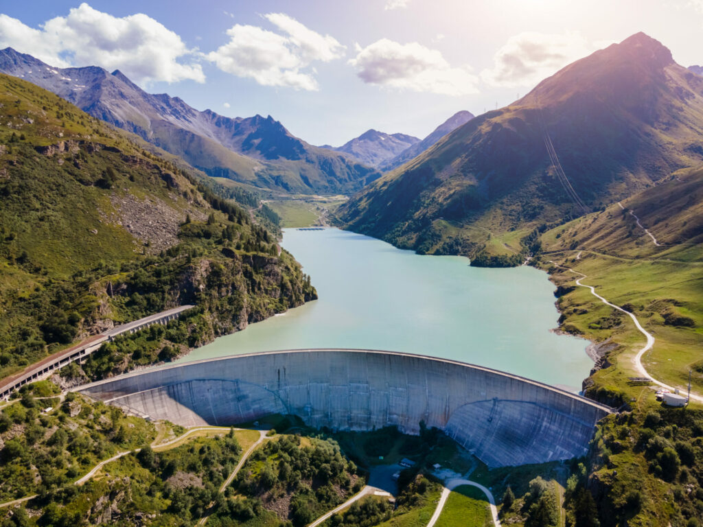 hydroelectric dam in Switzerland