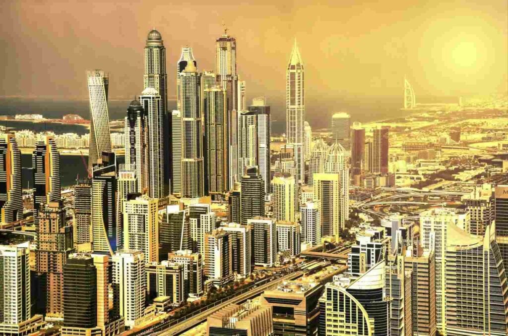 Dubai city of Gold skyline