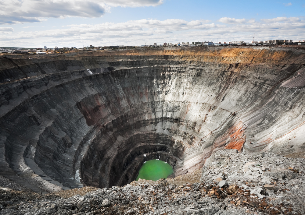 diamond mines can be seen from outer space 