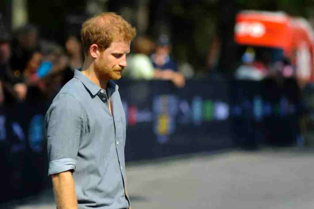 prince harry is sad
