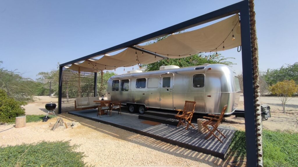 luxury glamping trailer 