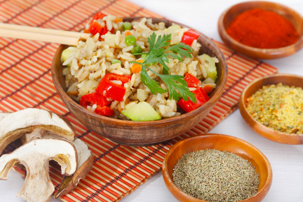 brown rice buddha bowl for Ramadan 