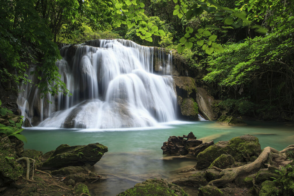 waterfall in jungle