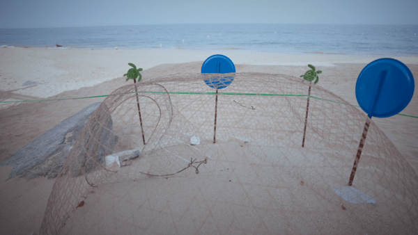 protected nesting area on Fujairah beach