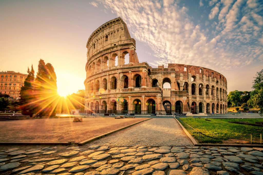 The colosseum at Rome 