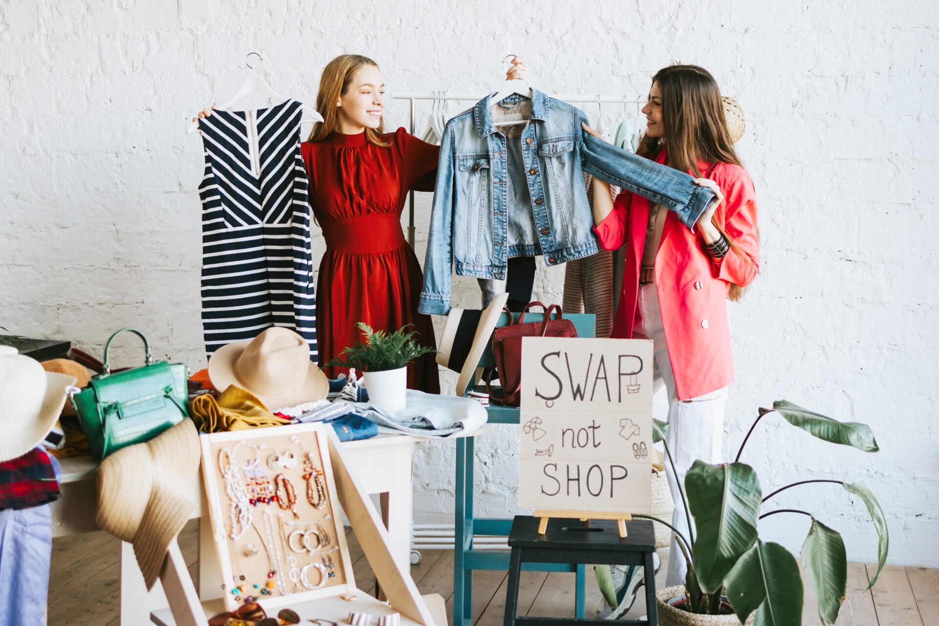 swap not shop is one of the ethical tweaks we can all make - clothes swap party 