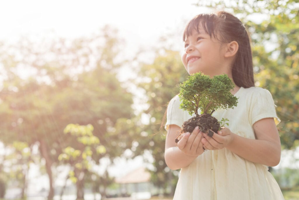 planting a tree is the perfect eco gift for a child or a baby's christening 