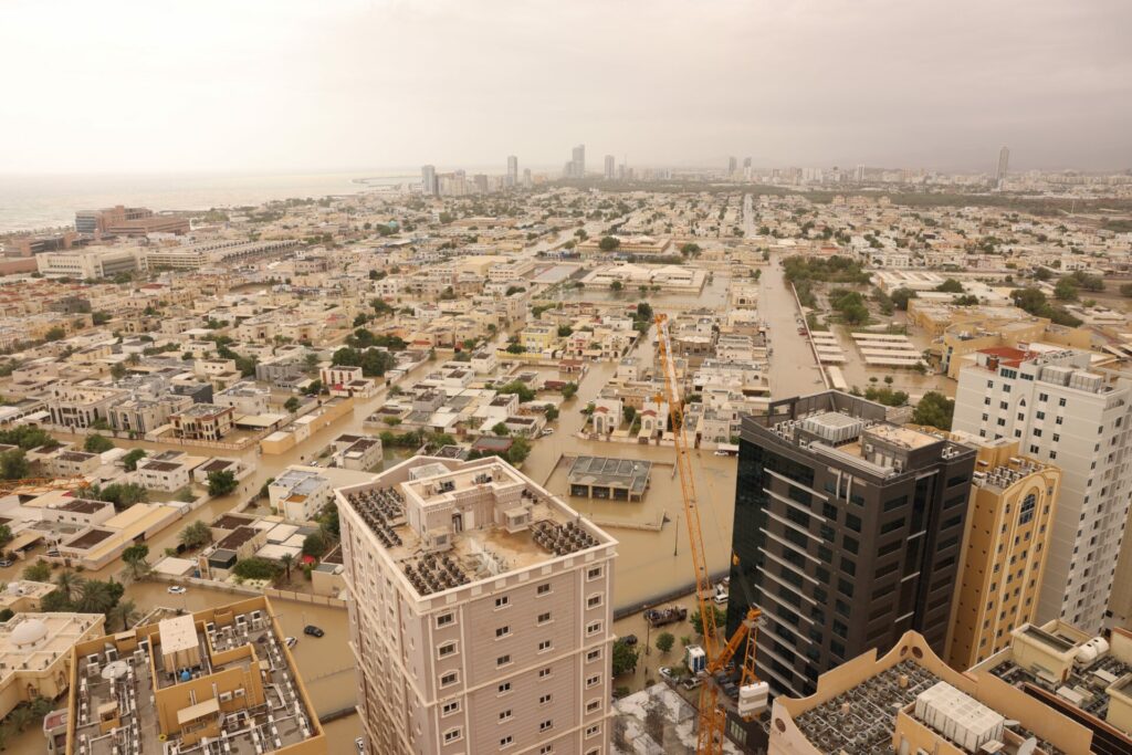 Flood in Fujairah City, UAE, July 2022