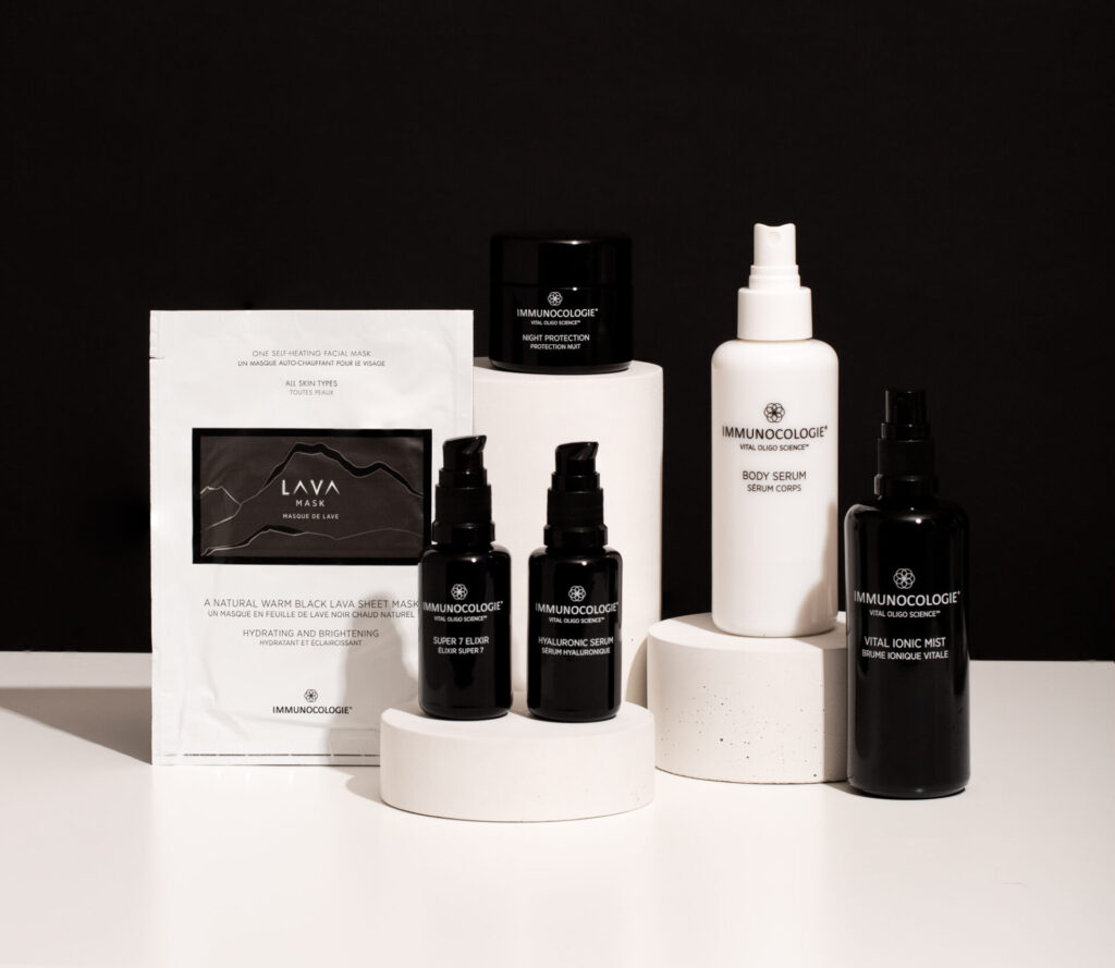Bottles from the Immunocologie range