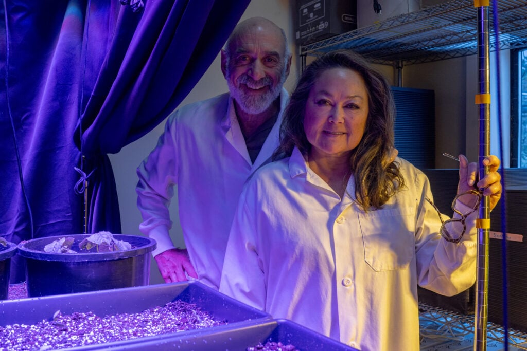 Food Planet Prize nominee stood with their technology