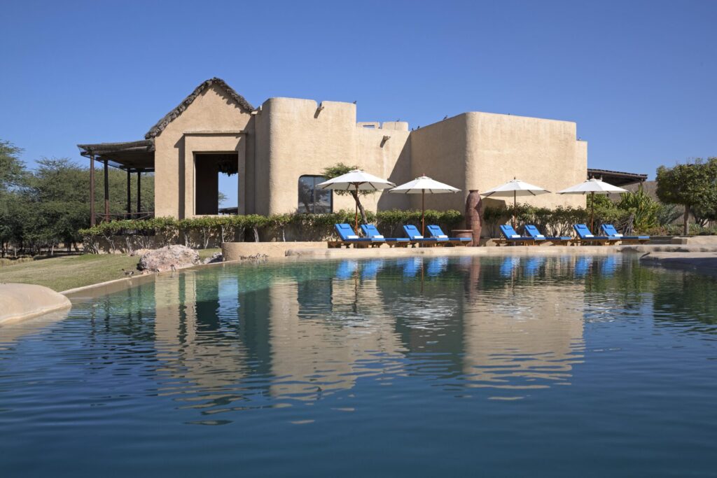 The pool at Sir Bani Yas Island Al Sahel