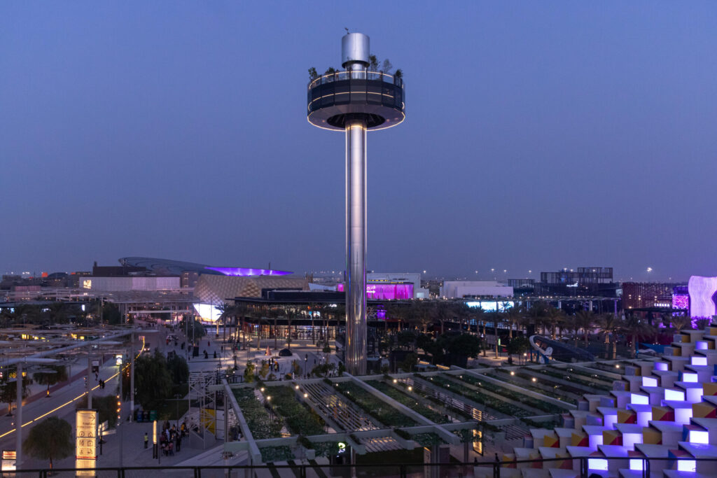 The sky view tower at expo city