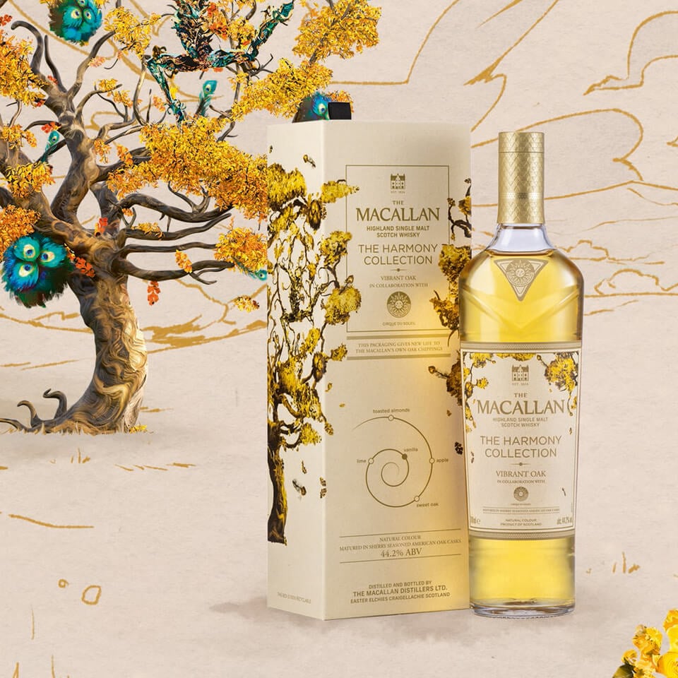 Bottle of Macallan harmony collection