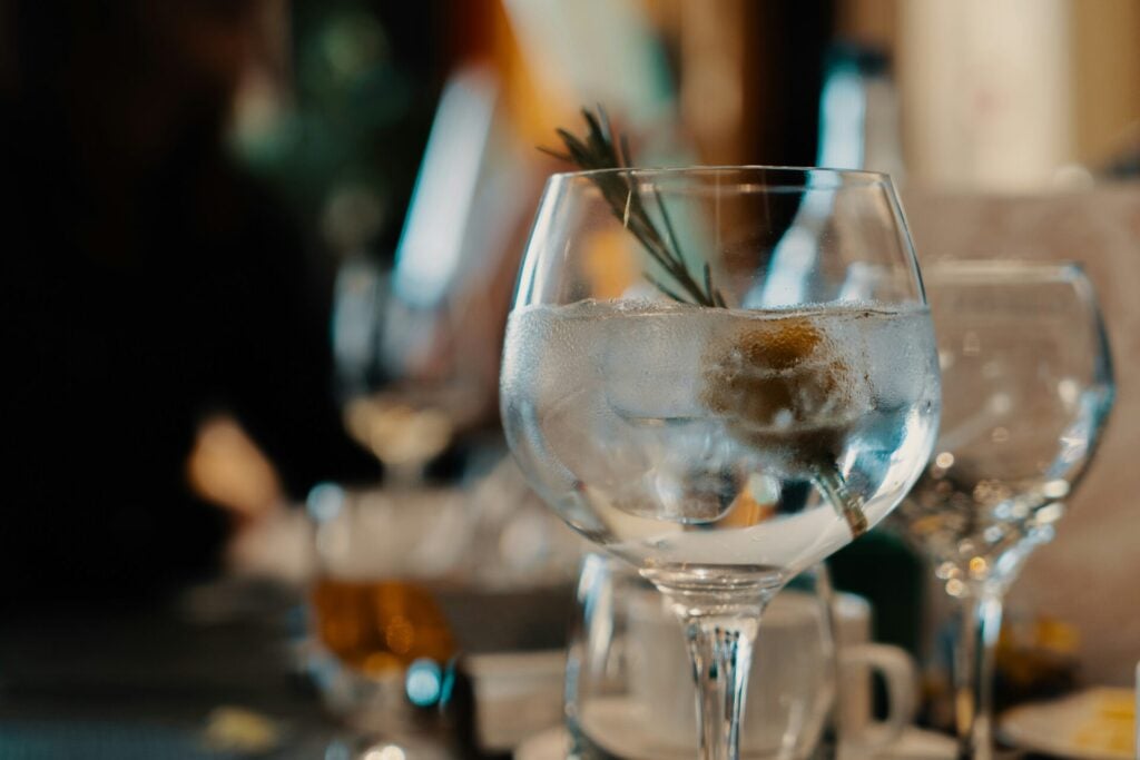 glass of gin