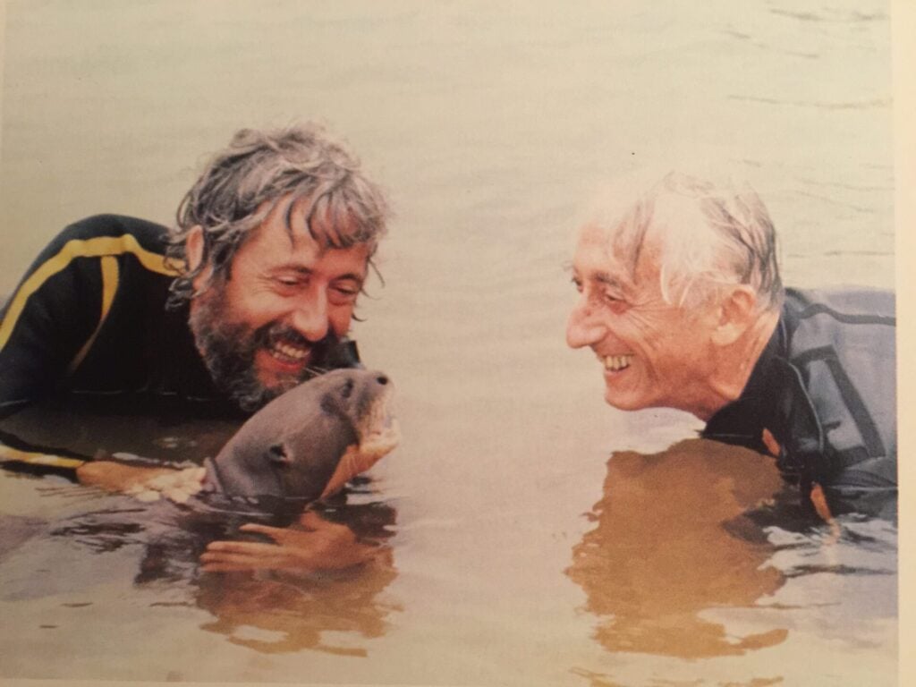 Jean-Michel Cousteau with his father Jaques