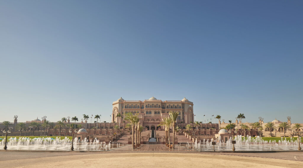 exterior of mandarin oriental emirates palace