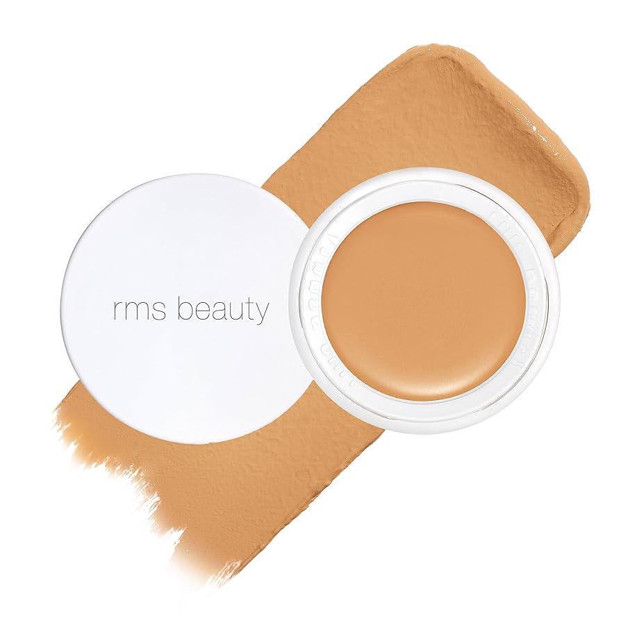 a close up of a face powder