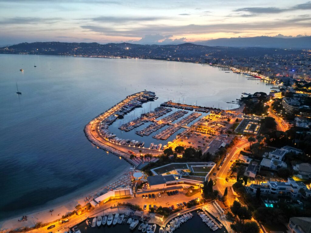 aerial view of Cannes