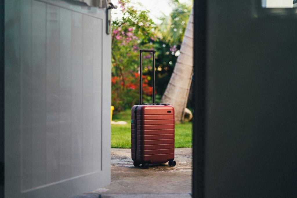 a suitcase on the ground