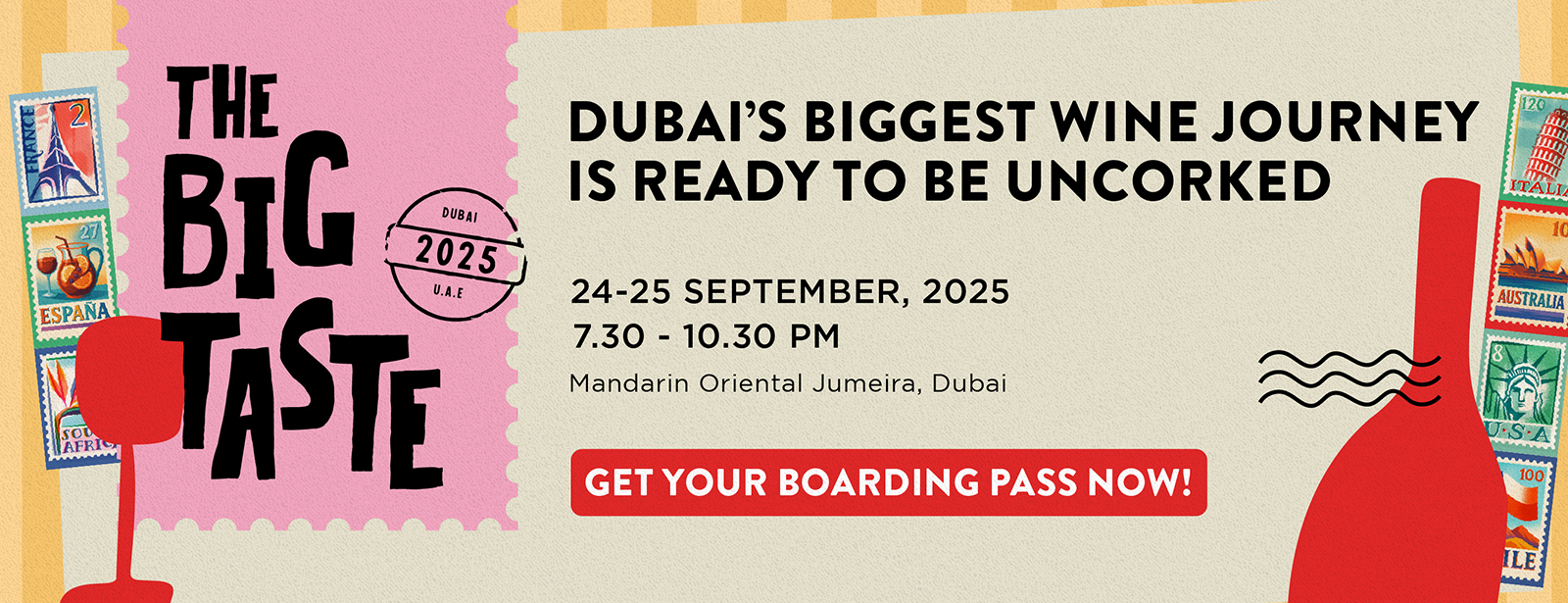 the MMI Big Taste ticket as a boarding pass 