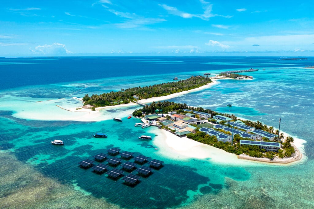OZEN LIFE MAADHOO with solar panels visible 