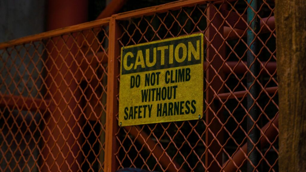 safety sign in the workplace 