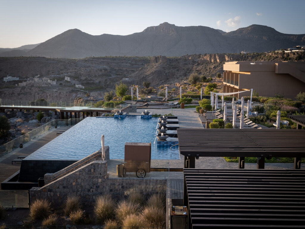 Luxury resort with stunning mountain view
