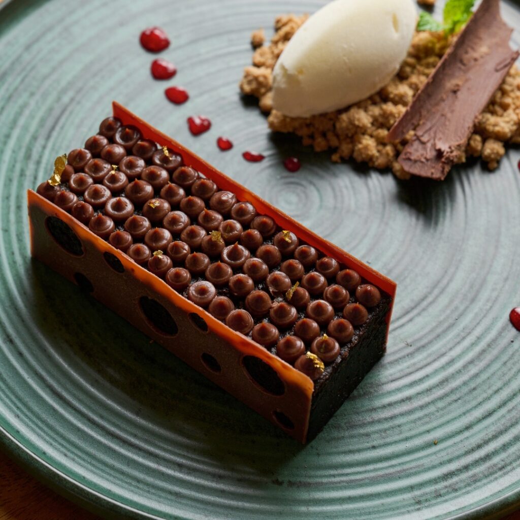 a vegan chocolate cake