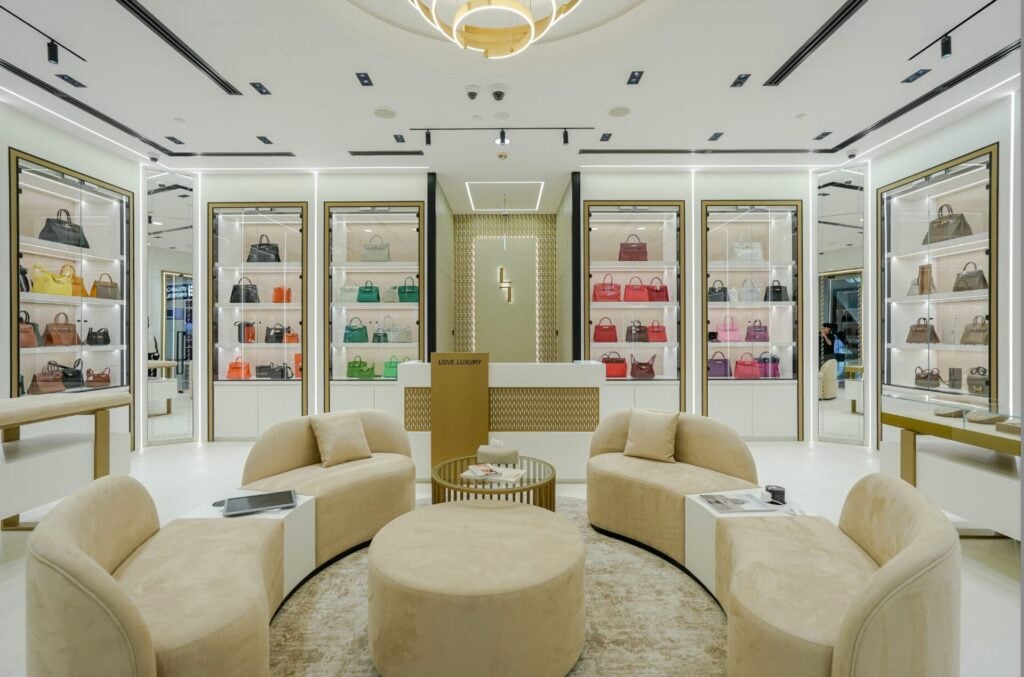 interior of the Love Luxury store