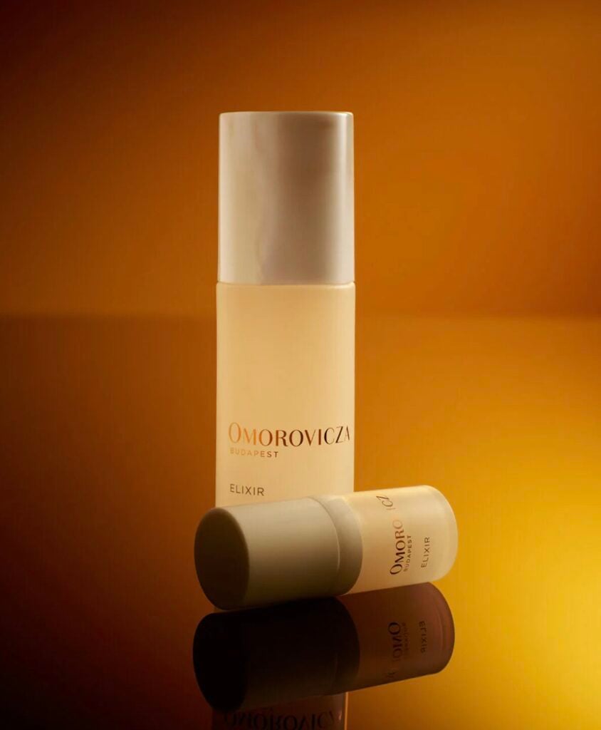 Two Omorovicza skincare products displayed.