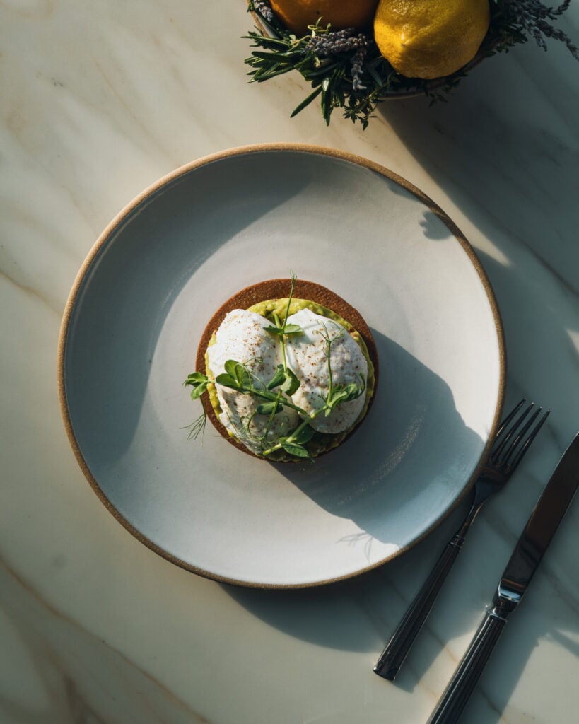 avocado on toast at The Beam Dubai 