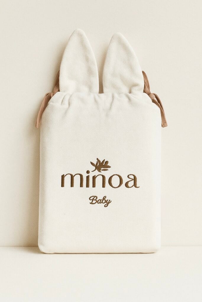 Minoa bedding in cute babu set with rabbit ears