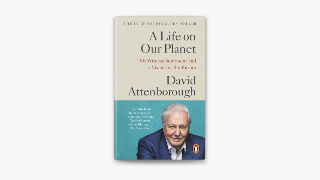 Picture of the front cover of a book by David Attenborough 
