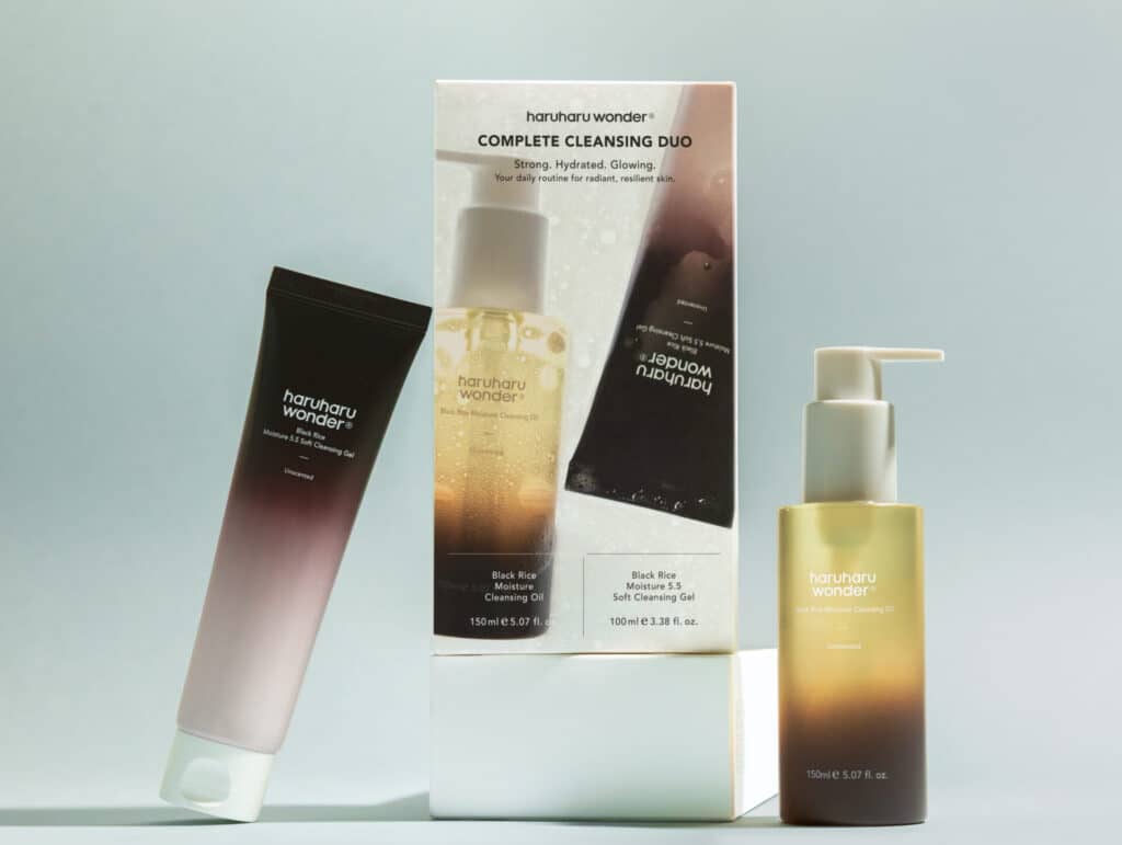 Haruharu Wonder starting kit with two bottles and a product box 