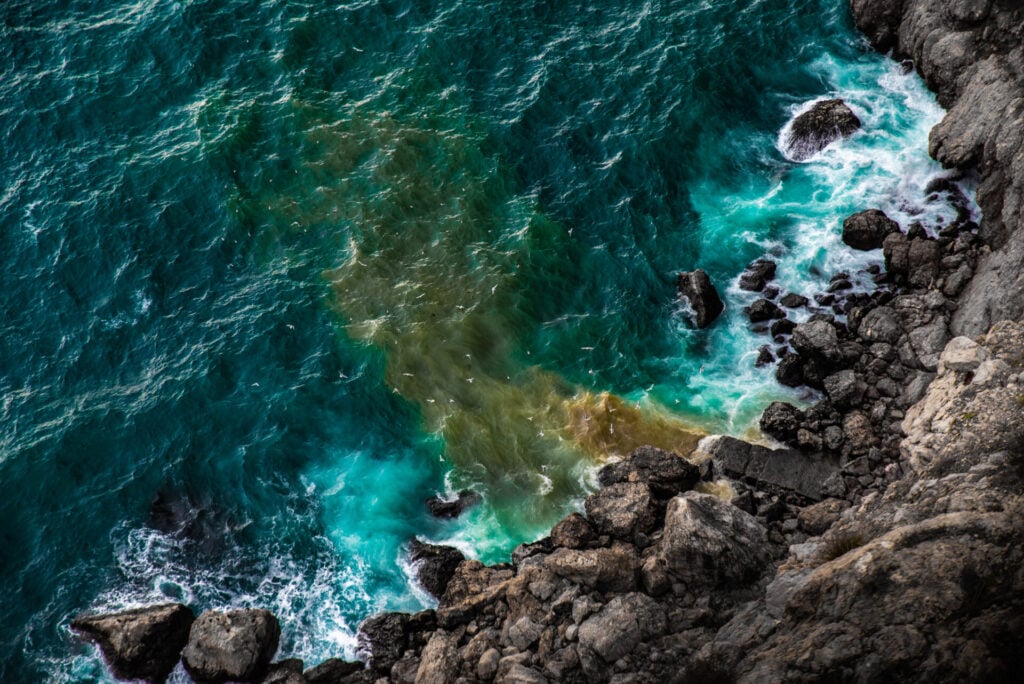 sewage falling into marine protected areas 