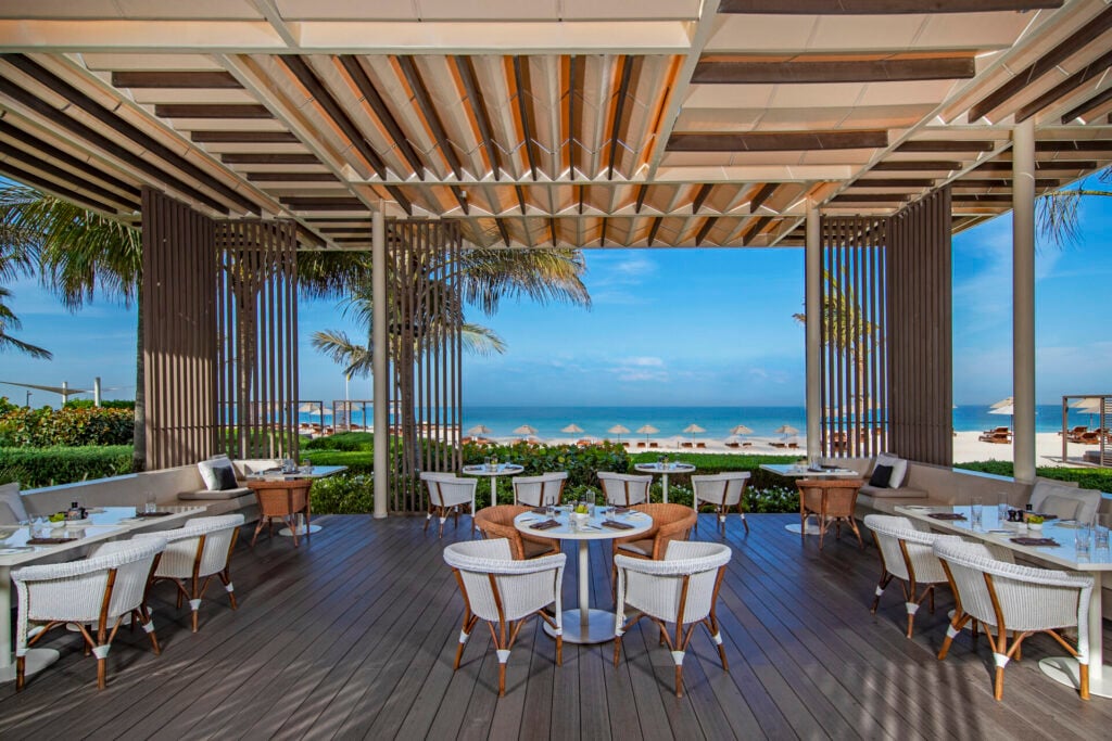 restaurant overlooking the Arabian sea 