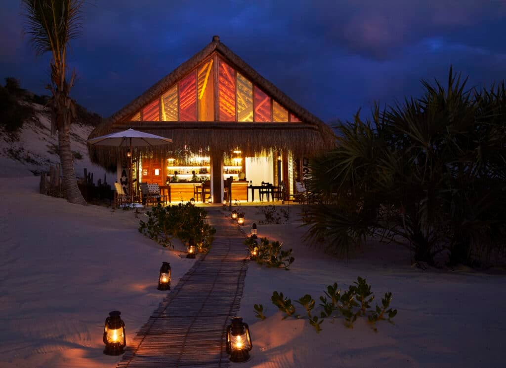 Beach hut with bar 