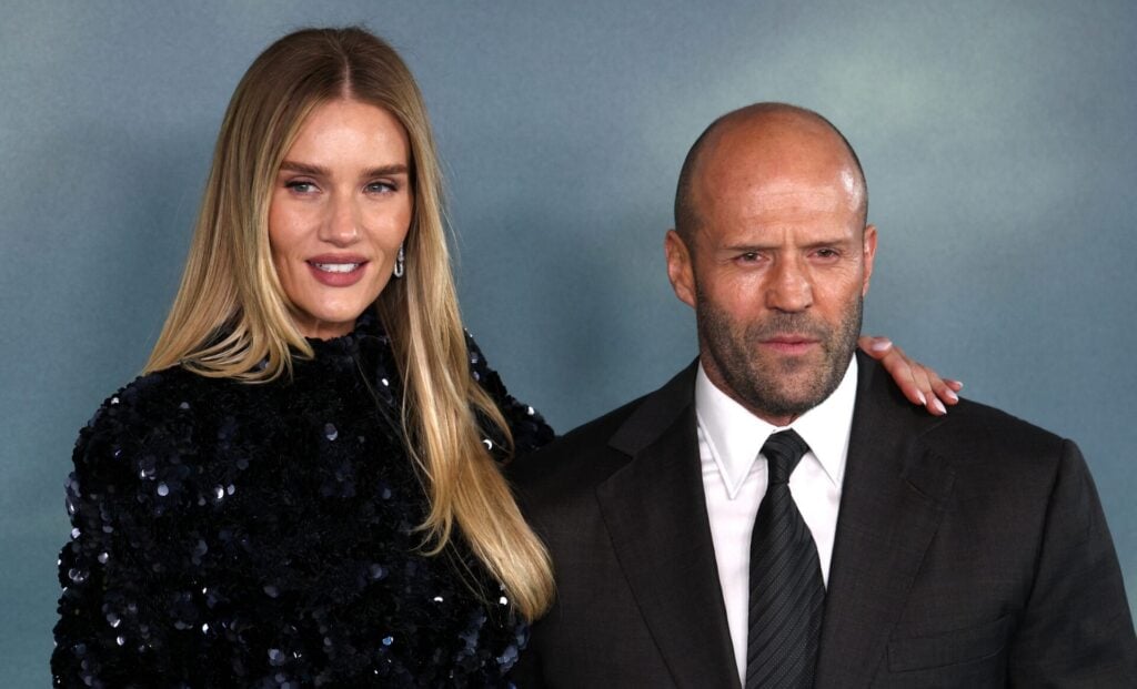 Jason Statham with supermodel Rosie Huntington-Whiteley