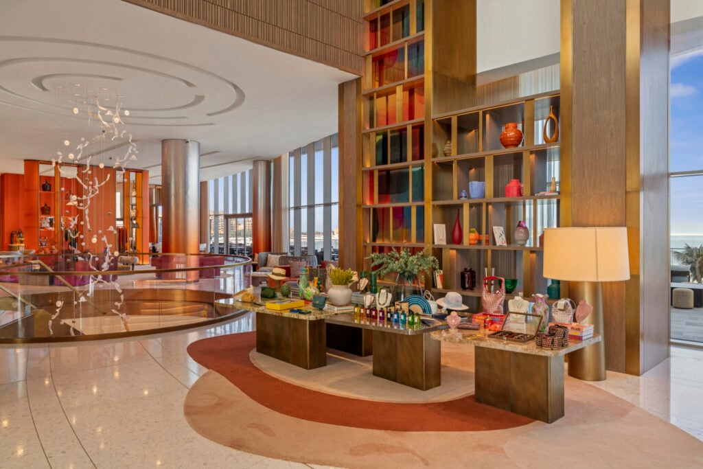 hotel lobby of SO/ Ras al khaimah