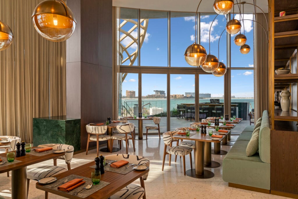 Restaurant interior of SO/ Ras al Khaimah